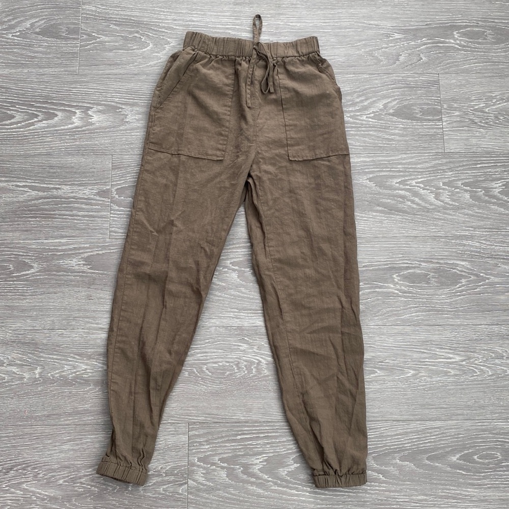 Linen joggers
